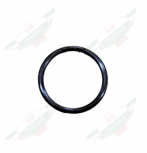 black rubber circle on white background