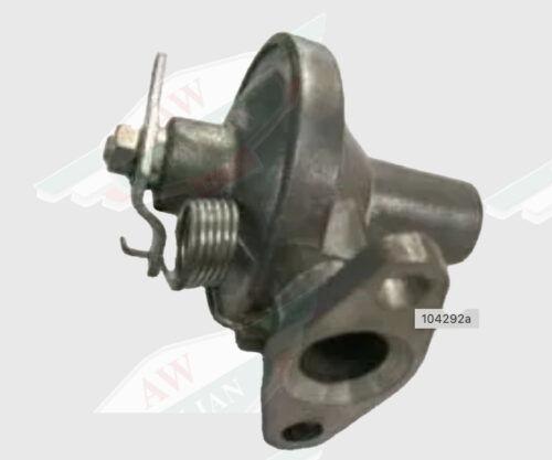 metal valve heater on white background