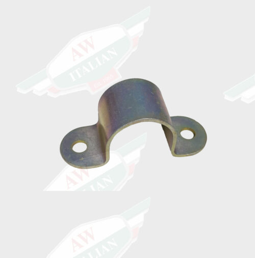 gold bronze metal bracket on white background