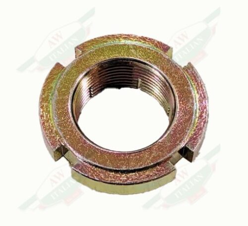 shiny gold metal ring on white background