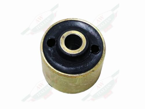 gold medal and black rubber on white background