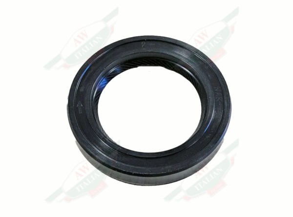 black rubber ring on white background