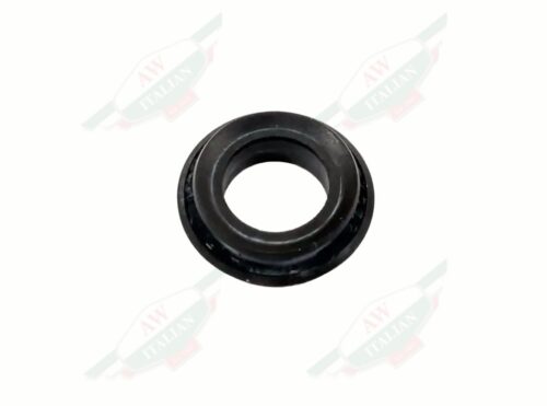 black rubber ring on white background