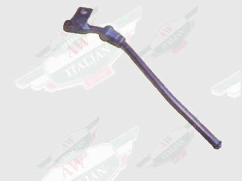 Metal silver tube on white background