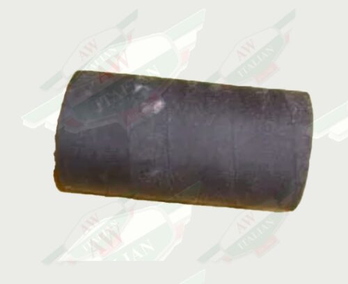 black rubber hollow cylinder on white background