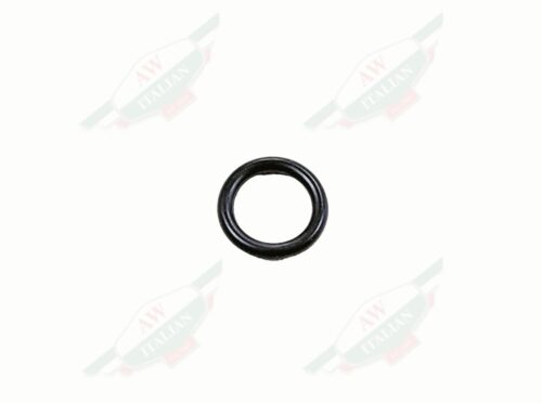 black rubber circle on white background