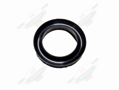 black rubber ring on white background