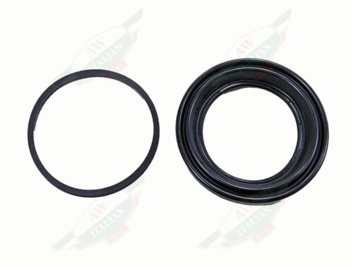 black rubber rings on white background