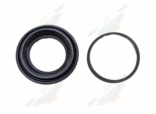 Black rubber rings on a white background