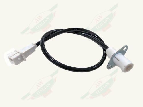 black wiring with white plastic tips on white background