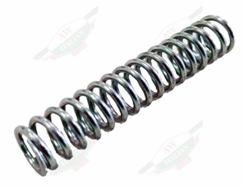 shiny silver metal coil on white background