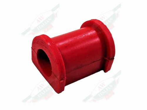 red rubber cylinder on white background