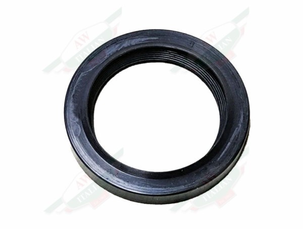 black rubber ring on white background