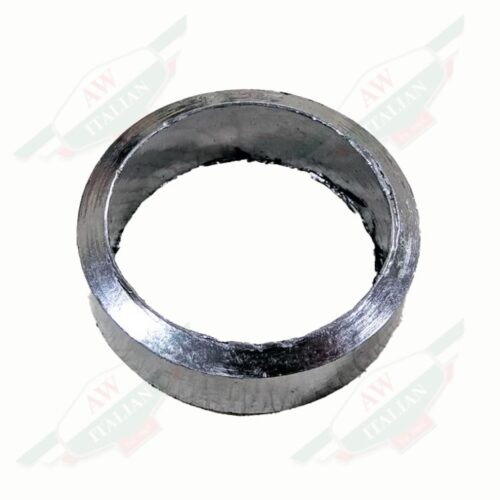 silver metal ring on white background