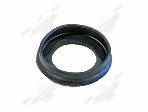 Black rubber ring on white background