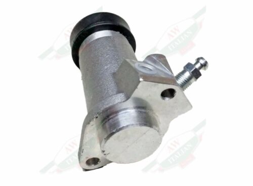 silver metal cylinder with black rubber cap on white background