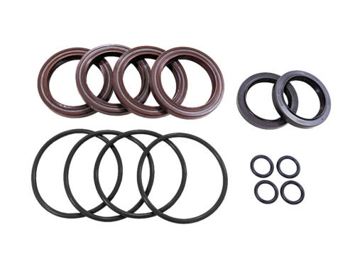 black and brown rings on white background