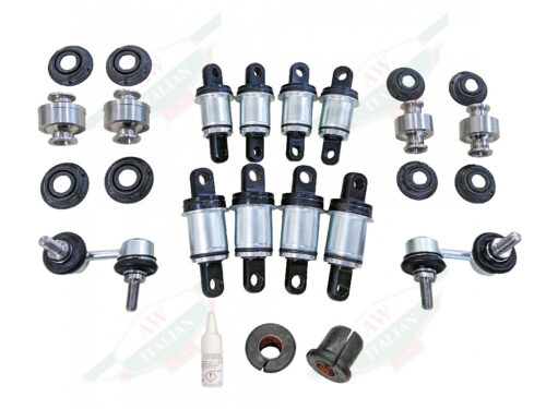 bushing kit with ball joints and end links black and silver