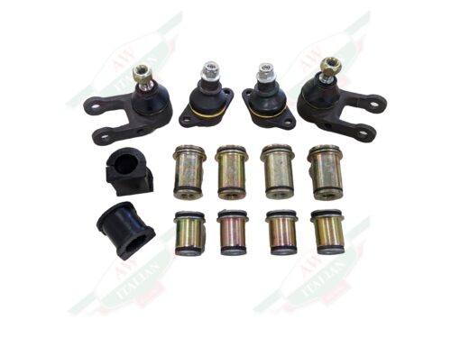 gold and black metal bearings on white background