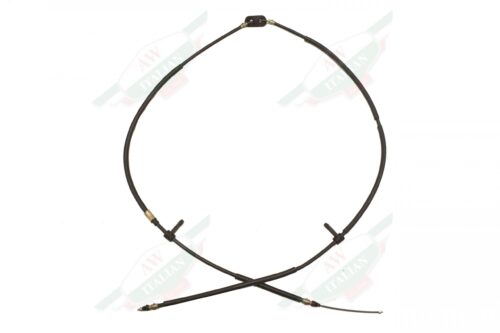 Black Alfa Romeo Brake Cable On White Background