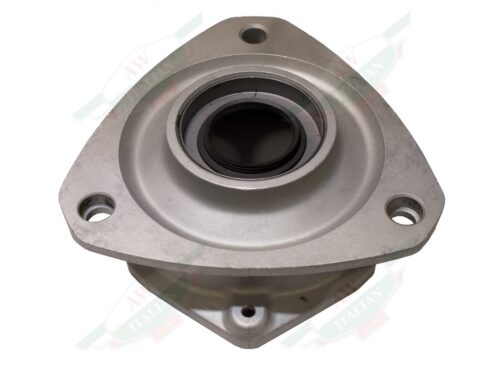 Silver Ferrari Distributor Cap Housing on White Background