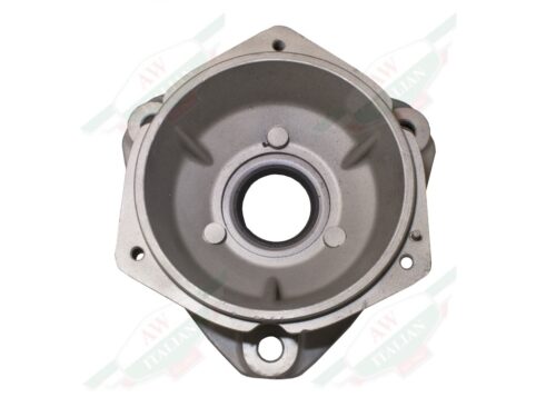Silver Ferrari Distributor Cap Housing On White Background
