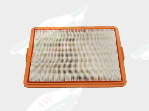 orange bordered air filter on white background