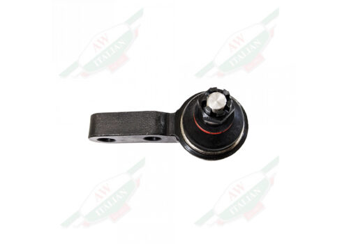 black metal ball joint on white background
