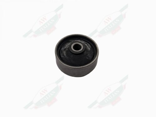 black and grey circular bushing on white background