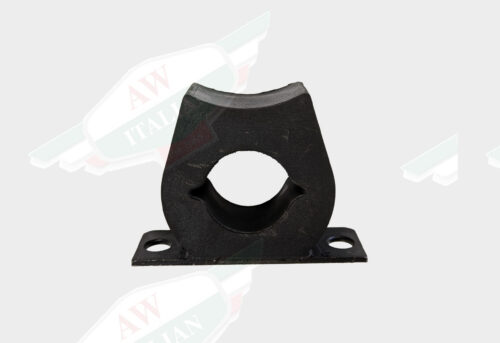black rubber bushing on white background