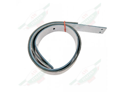 circular white straps on white background