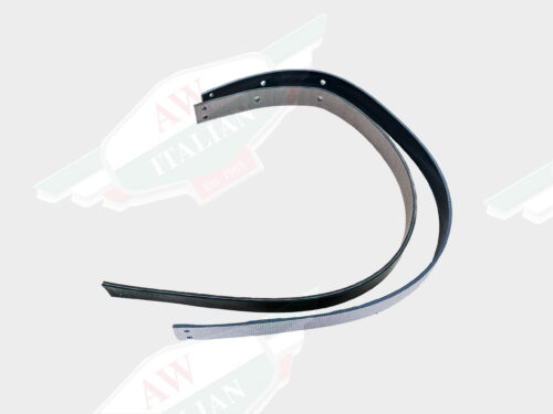 two white and black straps on white background