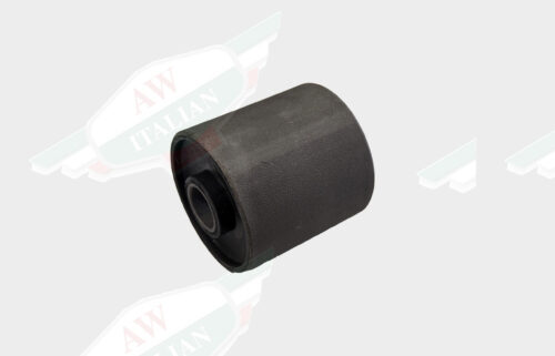 cylindrical grey bushing on white background