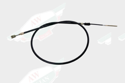 black circular cable on white background