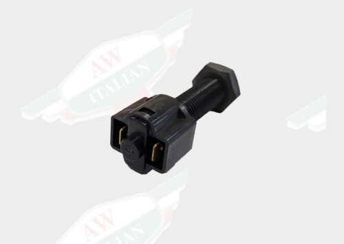 black plastic plug on white background