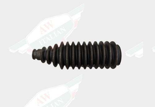 black rubber cylindrical boot on white background