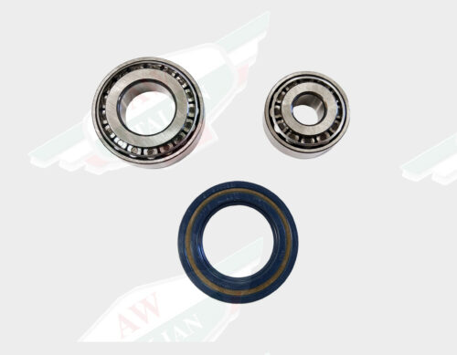 two grey and one black circular rings on white background