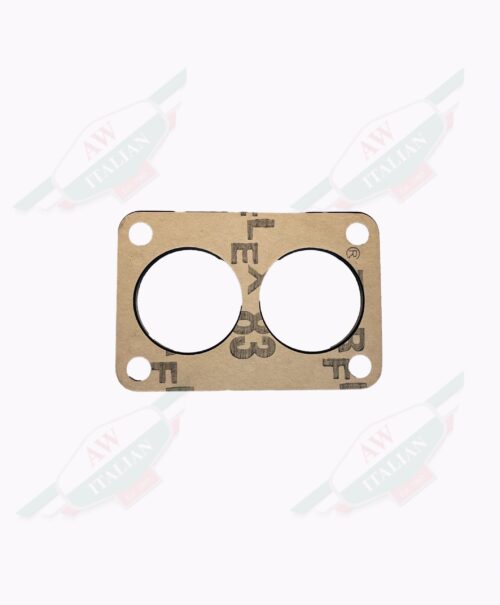 brown rectangular gasket on white background