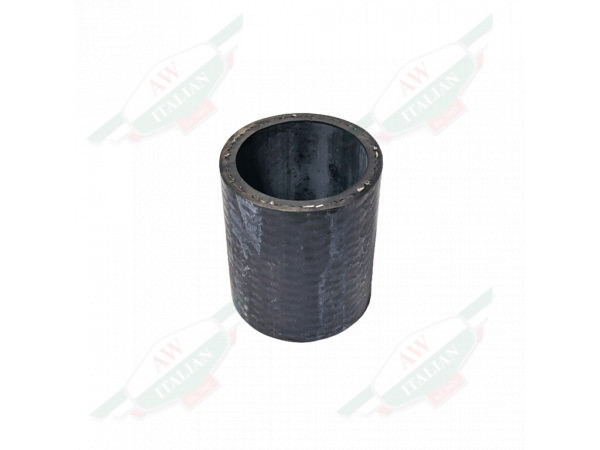 black rubber hose on white background