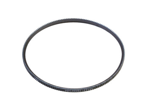 black rubber ribbed belt
