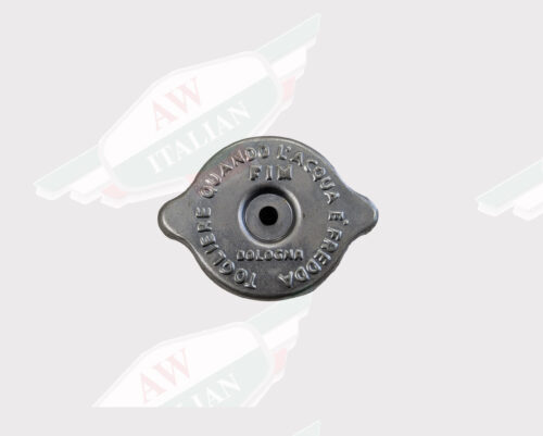 grey metal cap on white background