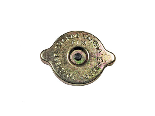 gold round cap on white background