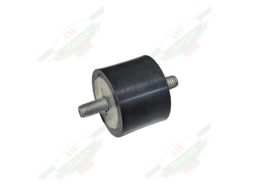 black rubber cylinder with threaded rods