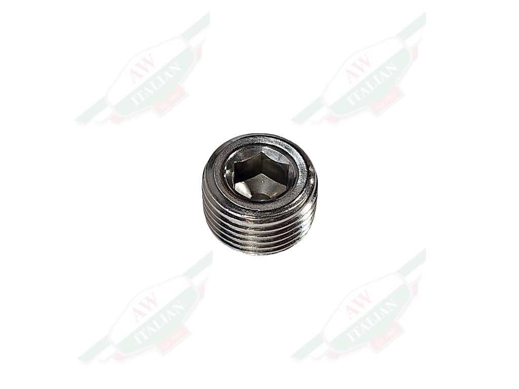 silver threaded plug