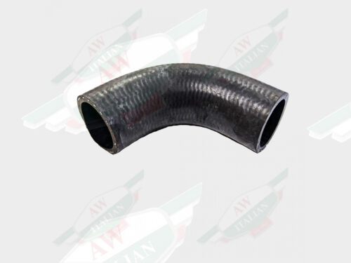 black rubber hose on white background