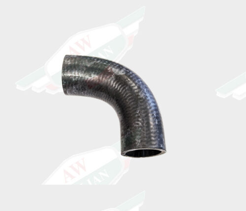 black rubber tube on white backgorund