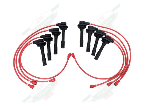red wires with black tips on white background