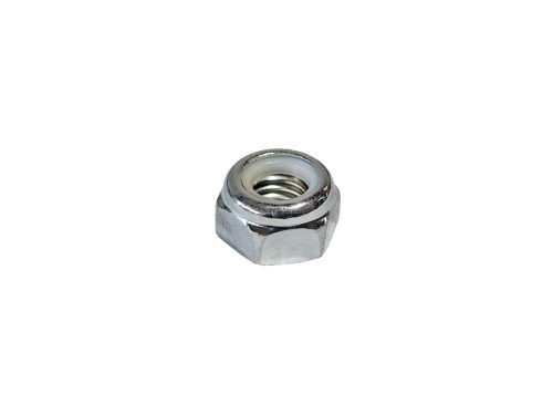 silver nyloc hex nut