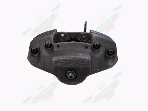 grey brake caliper on white background