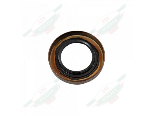 orange broun metal ring on white background